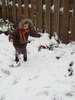 Spelen in de sneeuw